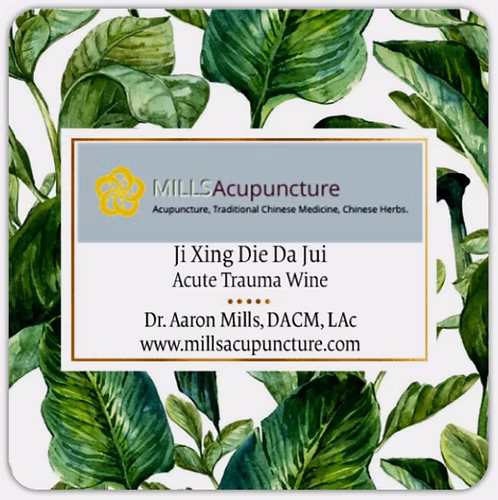 Acute Trauma Wine- Ji Xing Die Da Jiu Pain Linament